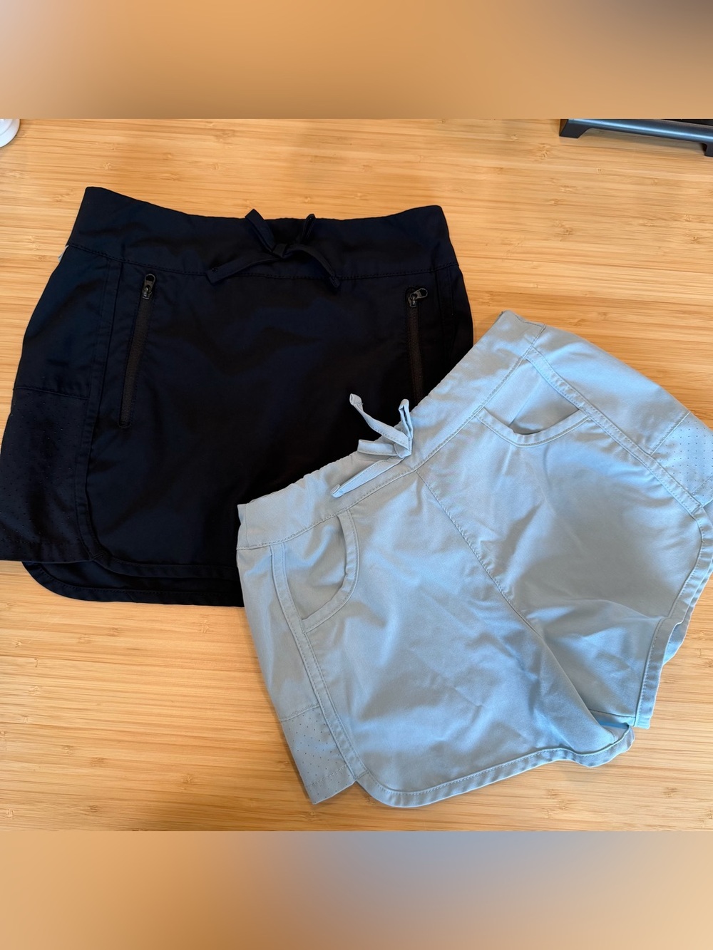 Magellan Outdoors Fish Gear Girls Skort Shorts Small (7) Zipper Pockets Lot 2